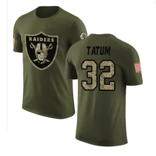 Jack Tatum Oakland Raiders Olive Salute to Service Legend T-Shirt