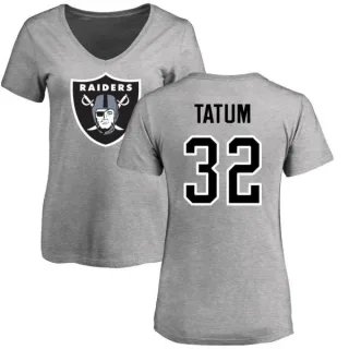 Jack Tatum Women's Oakland Raiders Name & Number Logo Slim Fit T-Shirt - Ash