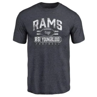 Jack Youngblood Los Angeles Rams Flanker Tri-Blend T-Shirt - Navy