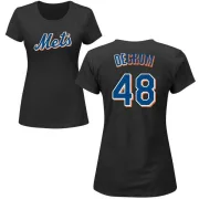 Jacob deGrom Women's New York Mets Name & Number T-Shirt - Black