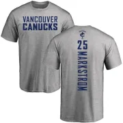 Jacob Markstrom Vancouver Canucks Backer T-Shirt - Ash