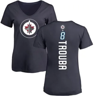 Jacob Trouba Women's Winnipeg Jets Backer T-Shirt - Navy