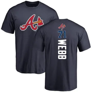 Jacob Webb Atlanta Braves Backer T-Shirt - Navy