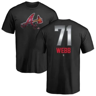 Jacob Webb Atlanta Braves Midnight Mascot T-Shirt - Black