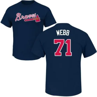 Jacob Webb Atlanta Braves Name & Number T-Shirt - Navy