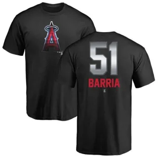 Jaime Barria Los Angeles Angels Midnight Mascot T-Shirt - Black