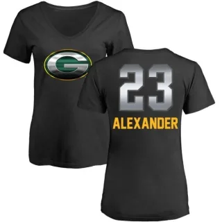 Jaire Alexander Women's Green Bay Packers Midnight Mascot T-Shirt - Black