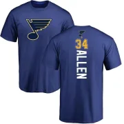 Jake Allen St. Louis Blues Backer T-Shirt - Royal