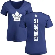 Jake Gardiner Women's Toronto Maple Leafs Backer T-Shirt - Blue