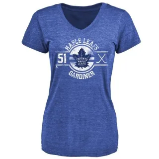 Jake Gardiner Women's Toronto Maple Leafs Insignia Tri-Blend T-Shirt - Royal