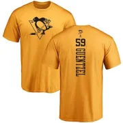 Jake Guentzel Pittsburgh Penguins One Color Backer T-Shirt - Gold