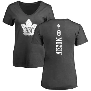 Jake Muzzin Women's Toronto Maple Leafs One Color Backer T-Shirt - Charcoal