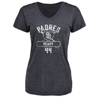 Jake Peavy Women's San Diego Padres Base Runner Tri-Blend T-Shirt - Navy