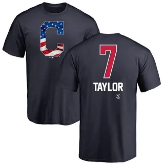 Jake Taylor Cleveland Indians Name and Number Banner Wave T-Shirt - Navy