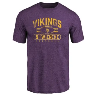 Jake Wieneke Minnesota Vikings Flanker Tri-Blend T-Shirt - Purple