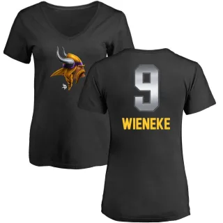 Jake Wieneke Women's Minnesota Vikings Midnight Mascot T-Shirt - Black