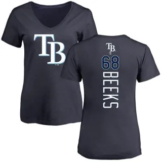 Jalen Beeks Women's Tampa Bay Rays Backer Slim Fit T-Shirt - Navy