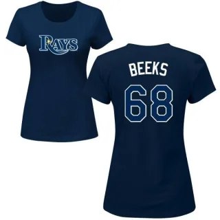 Jalen Beeks Women's Tampa Bay Rays Name & Number T-Shirt - Navy