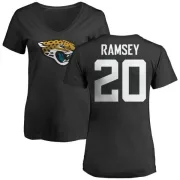 Jalen Ramsey Women's Jacksonville Jaguars Name & Number Logo Slim Fit T-Shirt - Black