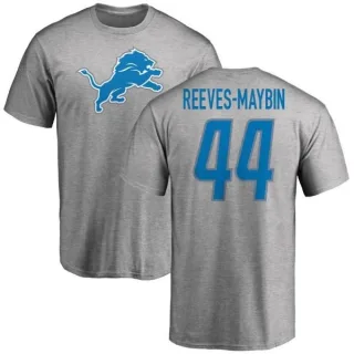 Jalen Reeves-Maybin Detroit Lions Name & Number Logo T-Shirt - Ash