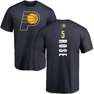 Jalen Rose Indiana Pacers Navy Backer T-Shirt