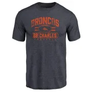 Jamaal Charles Denver Broncos Flanker Tri-Blend T-Shirt - Navy