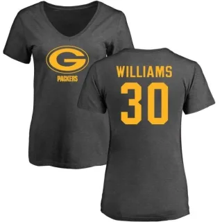 Jamaal Williams Women's Green Bay Packers One Color T-Shirt - Ash