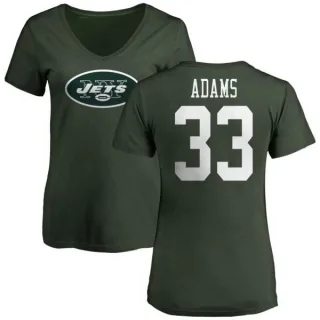 Jamal Adams Women's New York Jets Name & Number Logo Slim Fit T-Shirt - Green