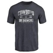 Jameill Showers Dallas Cowboys Flanker Tri-Blend T-Shirt - Navy