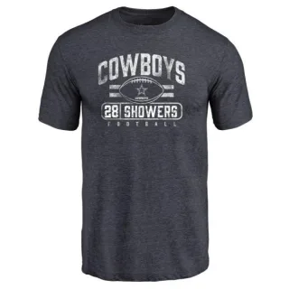 Jameill Showers Dallas Cowboys Flanker Tri-Blend T-Shirt - Navy