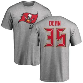 Jamel Dean Tampa Bay Buccaneers Name & Number Logo T-Shirt - Ash