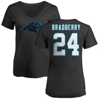 James Bradberry Women's Carolina Panthers Name & Number Logo Slim Fit T-Shirt - Black