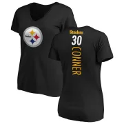 James Conner Women's Pittsburgh Steelers Backer Slim Fit T-Shirt - Black