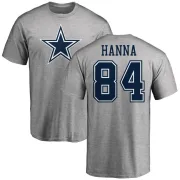 James Hanna Dallas Cowboys Name & Number Logo T-Shirt - Ash