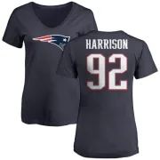 James Harrison Women's New England Patriots Name & Number Logo T-Shirt - Navy