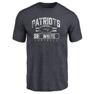 James White New England Patriots Flanker Tri-Blend T-Shirt - Navy