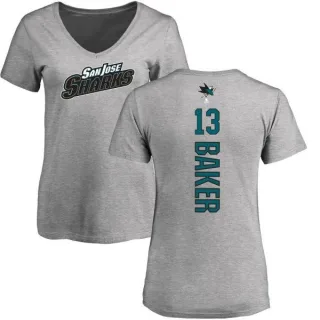 Jamie Baker Women's San Jose Sharks Backer T-Shirt - Ash