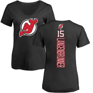 Jamie Langenbrunner Women's New Jersey Devils Backer T-Shirt - Black