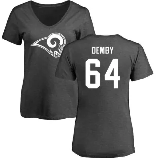 Jamil Demby Women's Los Angeles Rams One Color T-Shirt - Ash