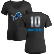 Jared Abbrederis Women's Detroit Lions Midnight Mascot T-Shirt - Black