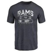 Jared Goff Los Angeles Rams Flanker Tri-Blend T-Shirt - Navy