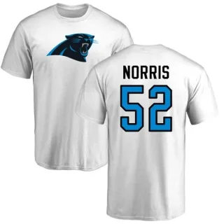 Jared Norris Carolina Panthers Name & Number Logo T-Shirt - White