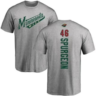 Jared Spurgeon Minnesota Wild Backer T-Shirt - Ash