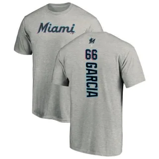 Jarlin Garcia Miami Marlins Backer T-Shirt - Ash