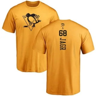 Jaromir Jagr Pittsburgh Penguins One Color Backer T-Shirt - Gold