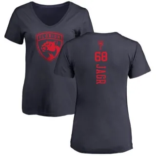 Jaromir Jagr Women's Florida Panthers One Color Backer T-Shirt - Navy