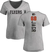 Jaromir Jagr Women's Philadelphia Flyers Backer T-Shirt - Ash