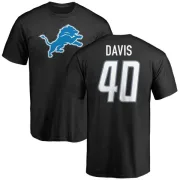 Jarrad Davis Detroit Lions Name & Number Logo T-Shirt - Black