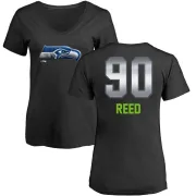 Jarran Reed Women's Seattle Seahawks Midnight Mascot T-Shirt - Black