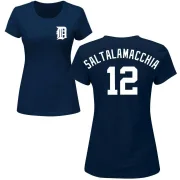 Jarrod Saltalamacchia Women's Detroit Tigers Name & Number T-Shirt - Navy